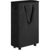 imageefluky Slim Laundry Hamper with Wheels Rolling Laundry Basket for Clothes Small Laundry Basket for Bedroom Dorm and Laundry Room 60L 127 Gallons BeigeBlack