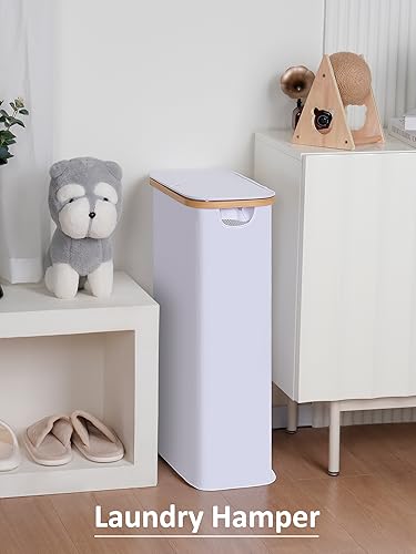efluky Home Essential | Narrow, foldable, tall laundry basket with handle, 3-speed mini desktop fan, suitable for dorm rooms and bedrooms, a high-quality household item.