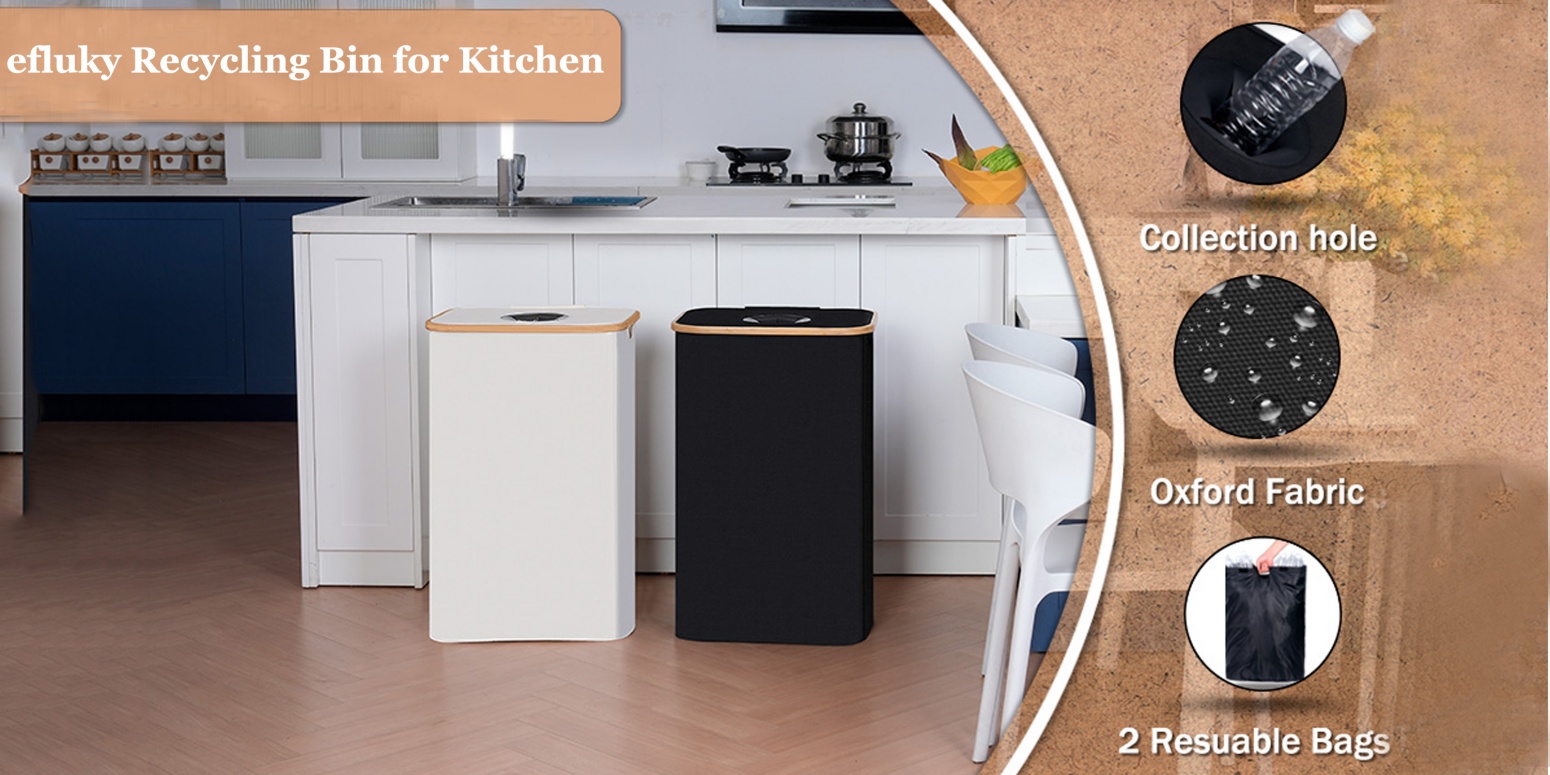 efluky Home Essential | Narrow, foldable, tall laundry basket with handle, 3-speed mini desktop fan, suitable for dorm rooms and bedrooms, a high-quality household item.