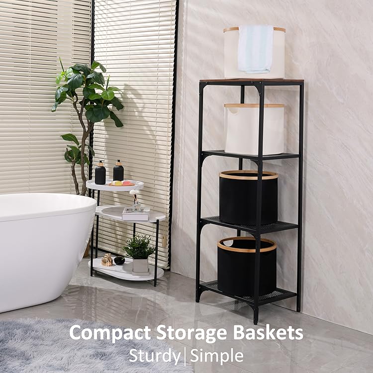 efluky Home Essential | Narrow, foldable, tall laundry basket with handle, 3-speed mini desktop fan, suitable for dorm rooms and bedrooms, a high-quality household item.